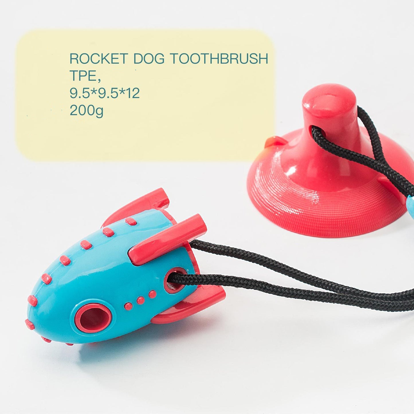 Rocket Silicone Treat-Dispensing Chew Toy