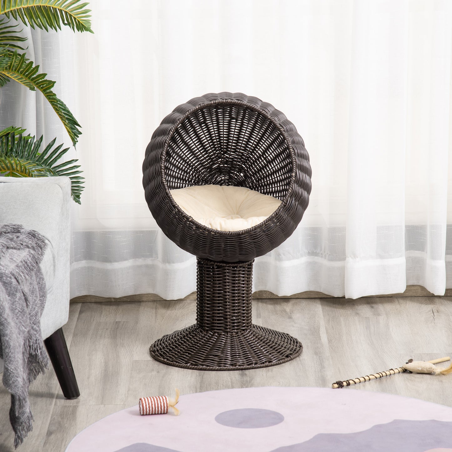 Rotating egg pod cat bed dimensions