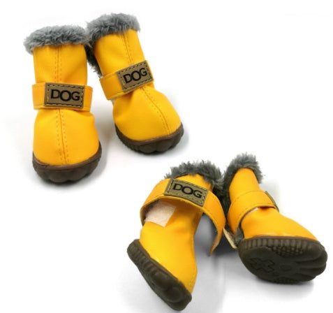 Warm Plush Snow Boots for Dogs