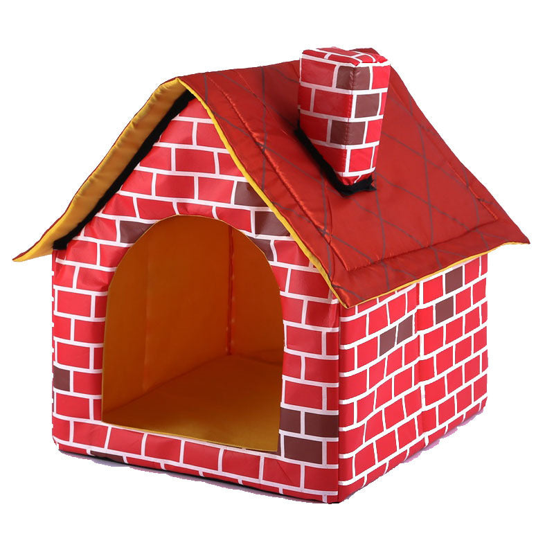 Chimney Villa Plush Cat House
