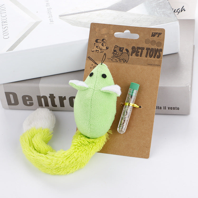 Crinkle Plush Mouse Cat Teaser Toy