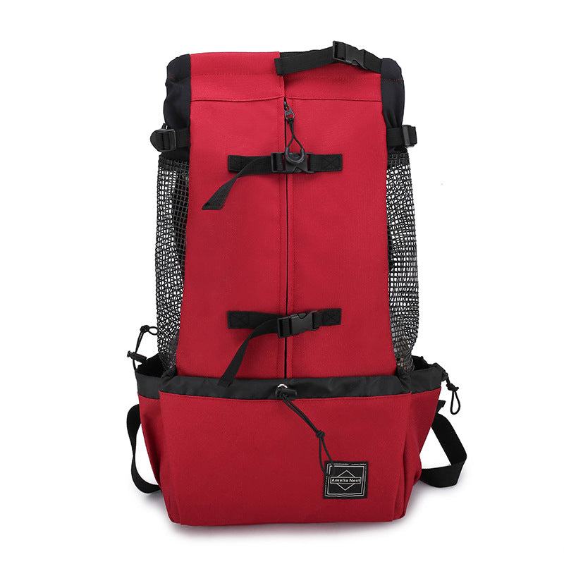 Padded Double-Shoulder Pet Backpack Carrier