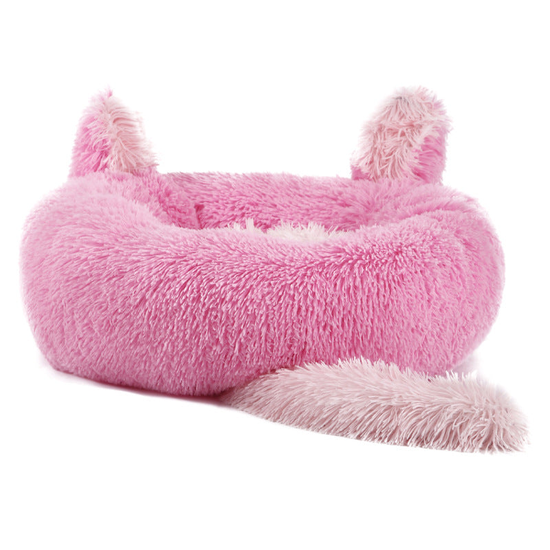 Rabbit Ear Plush Pet Bed