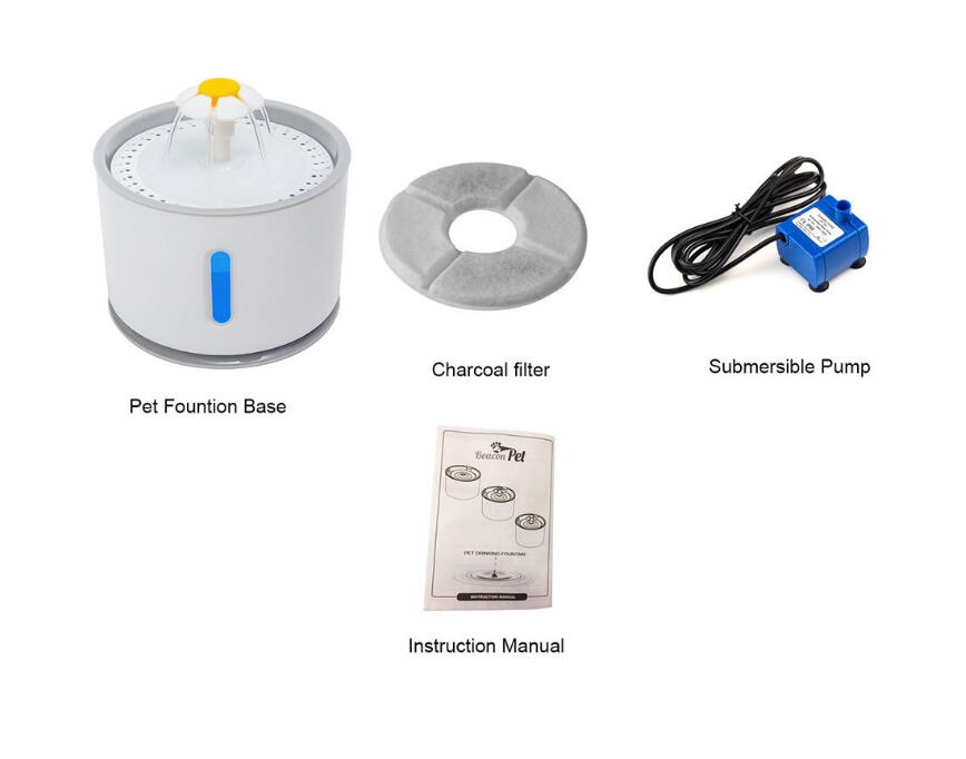 2.4L LED Automatic Pet Water Fountain