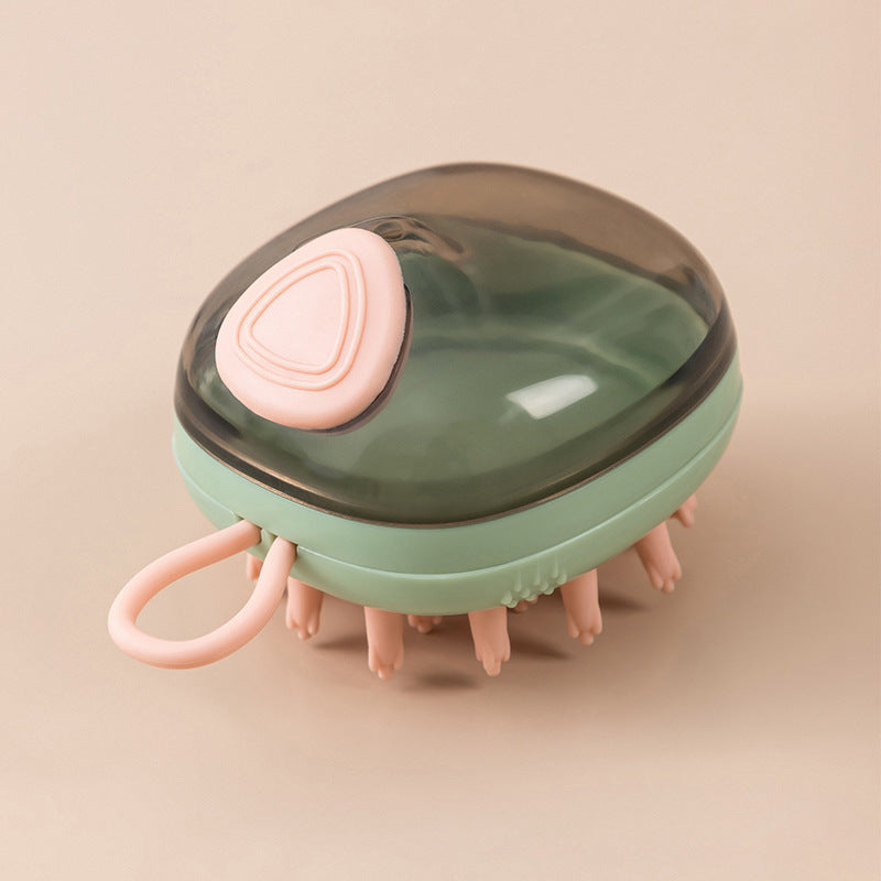 Silicone Soap-Dispensing Pet Bath Brush