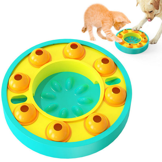 Slow feeder enrichment bowl for dogs