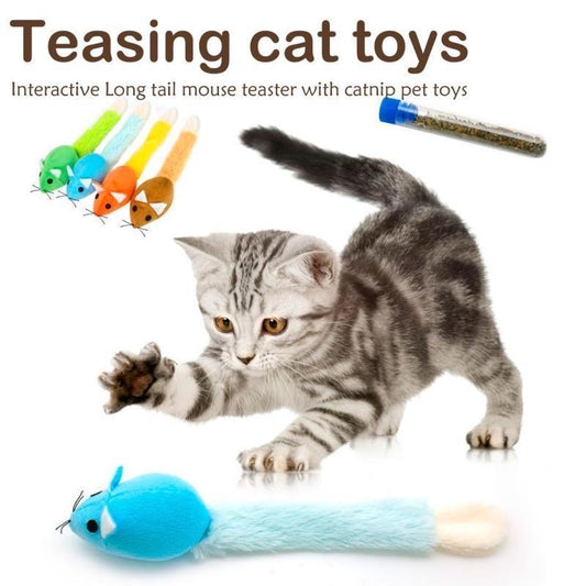 Interactive teaser toy for bored indoor cats