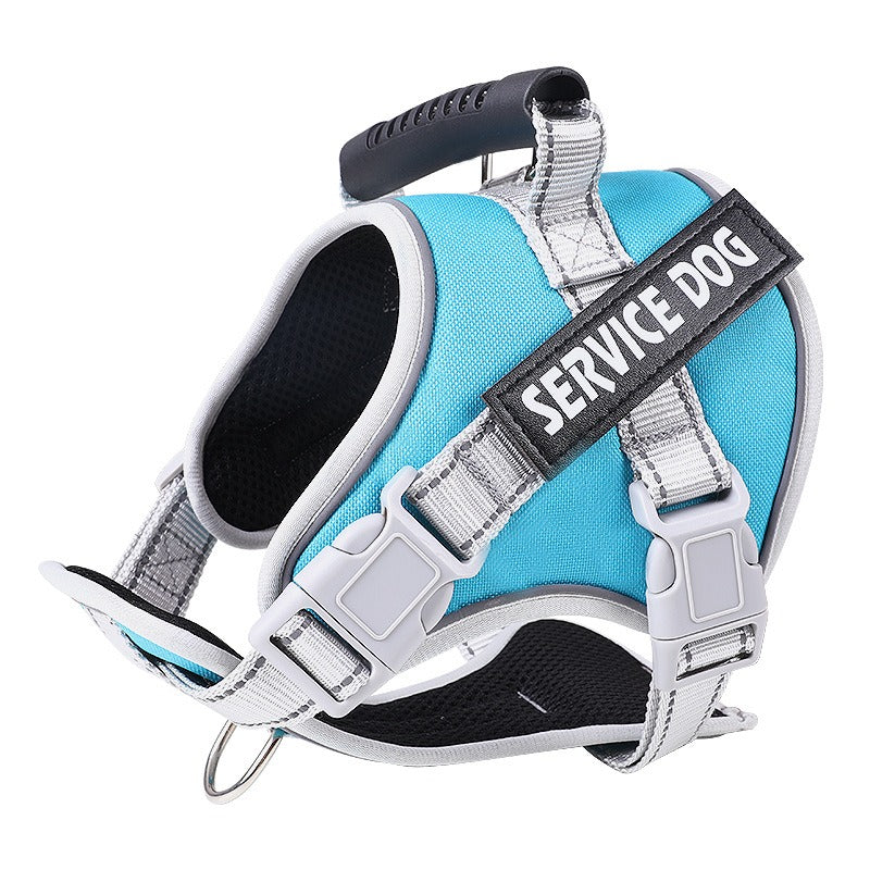 Vest-Style Dog Harness & Traction Rope