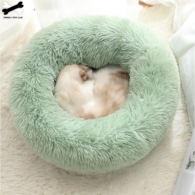 Ultra-Soft Corduroy Donut Cuddler Bed