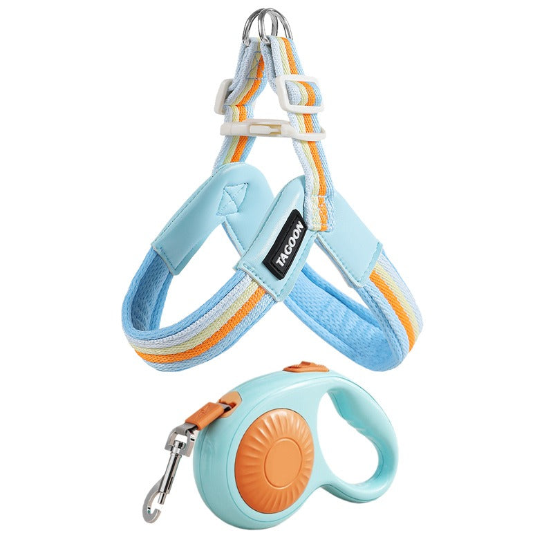 Vest-Style Dog Harness with Leash