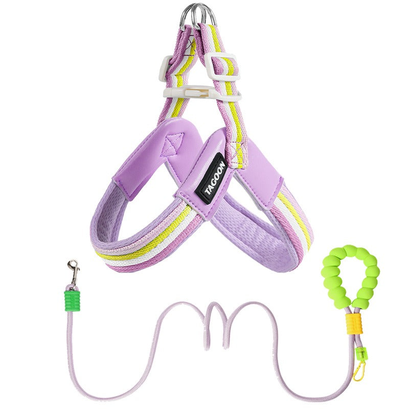 Vest-Style Dog Harness with Leash