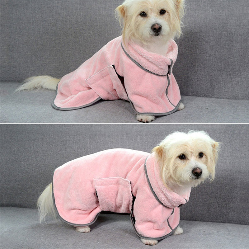Microfiber Pet Bathrobe & Drying Towel