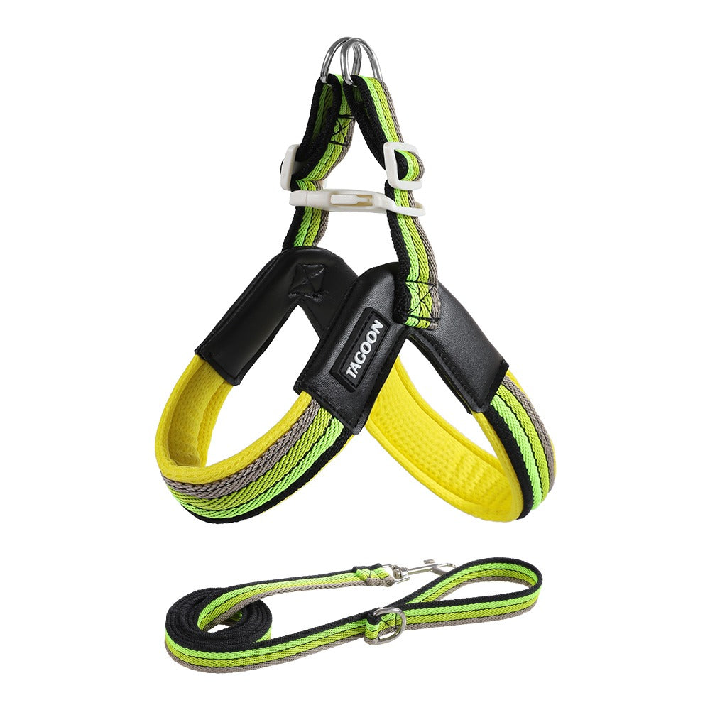 Vest-Style Dog Harness with Leash