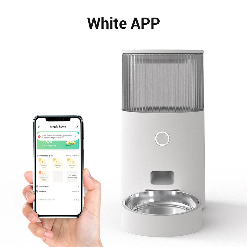 Smart App Pet Feeder, Steel Bowl