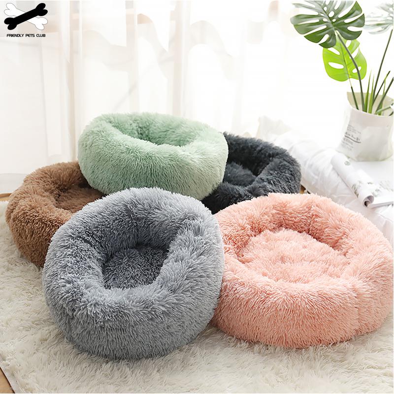 Ultra-Soft Corduroy Donut Cuddler Bed