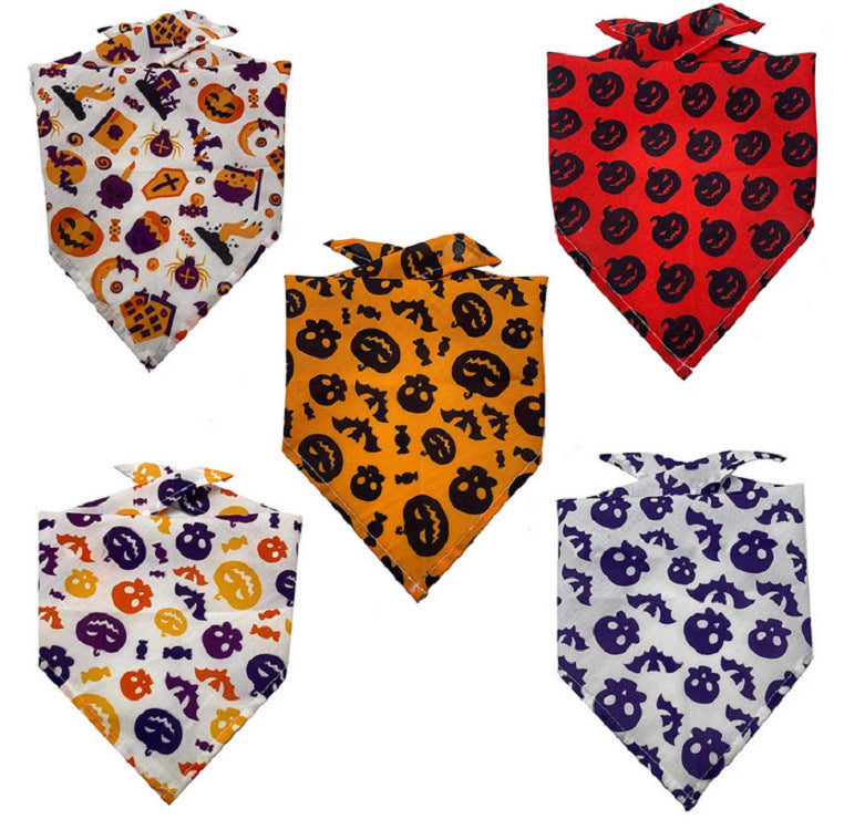 Pet bandana and drool scarf in vibrant polyester fabric