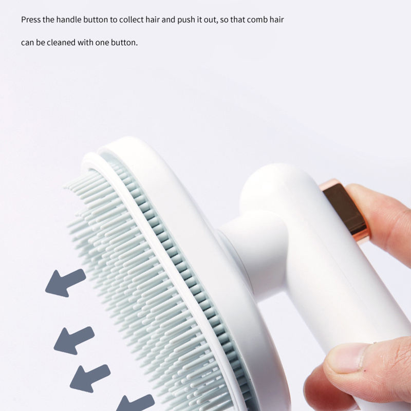 Self-Cleaning Pet Deshedding Comb
