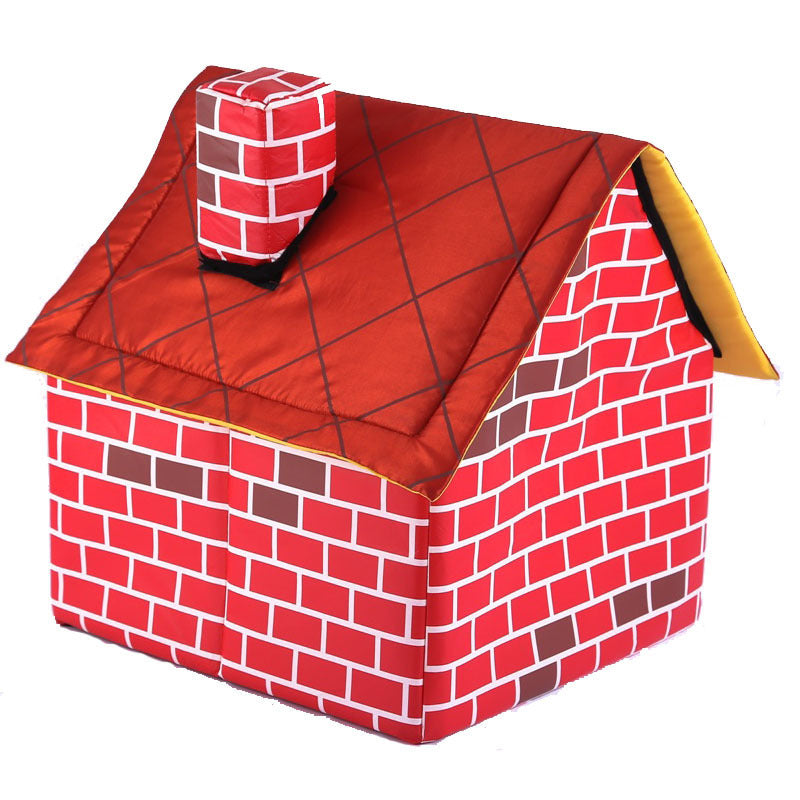 Chimney Villa Plush Cat House