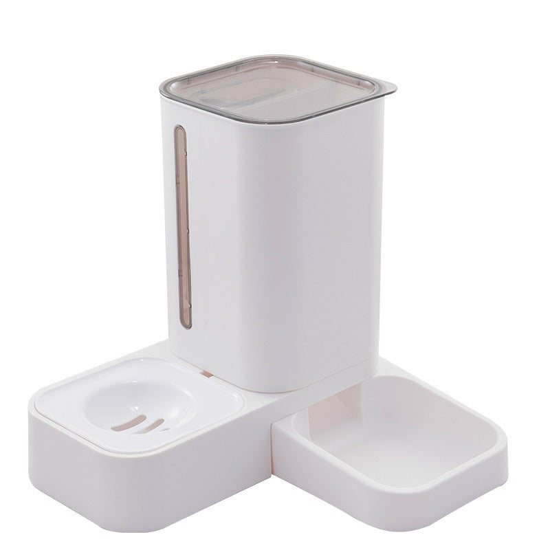 Automatic Double Bowl Pet Feeder with Gravity Dispenser
