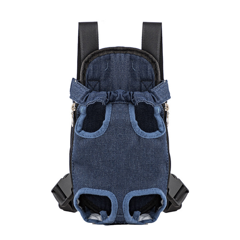 Keep Your Pet Close to Your Heart Open-Top Chest and Shoulder Carrier