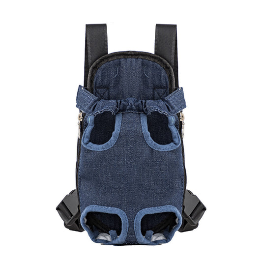 Keep Your Pet Close to Your Heart Open-Top Chest and Shoulder Carrier
