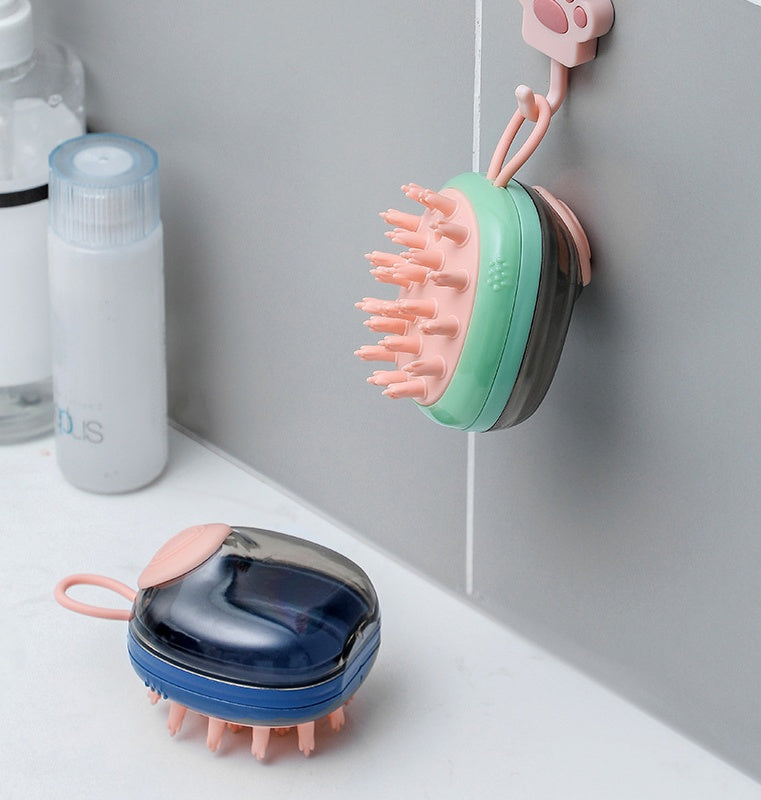 Silicone Soap-Dispensing Pet Bath Brush