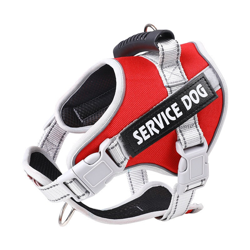 Vest-Style Dog Harness & Traction Rope
