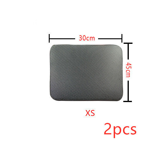 Double-Layer Cat Litter Trapping Mat