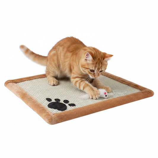 Save Your Sofa Natural Corrugated Cat Claw Scratch Mat