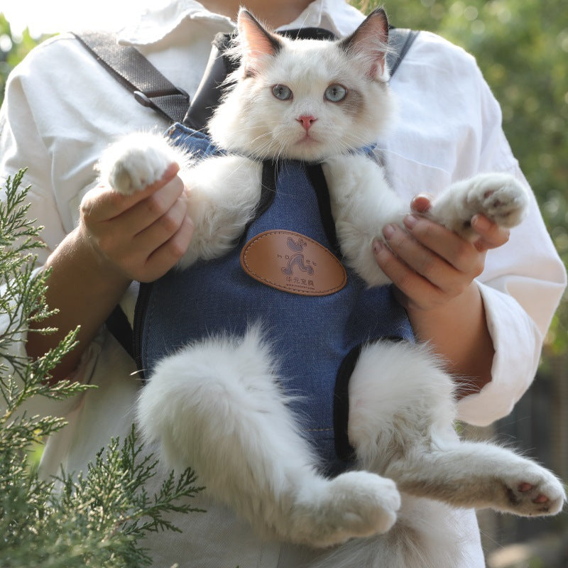 Portable Canvas Cat Backpack Carrier