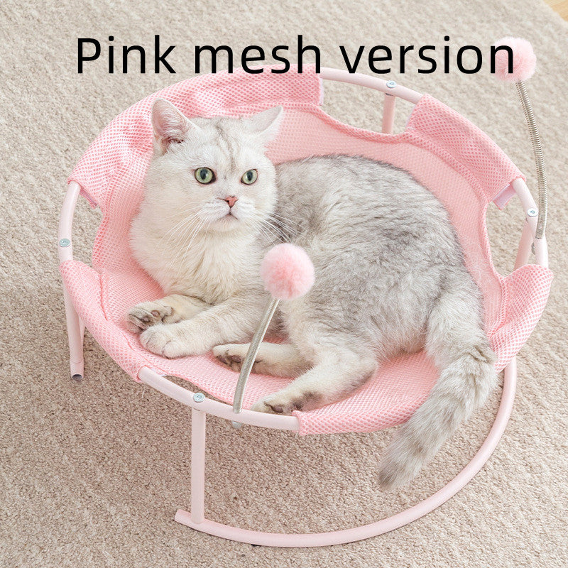 Long Plush Hanging Cat Hammock Bed