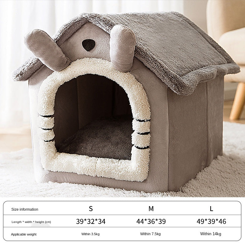 Soft Coral Fleece Pet Bed