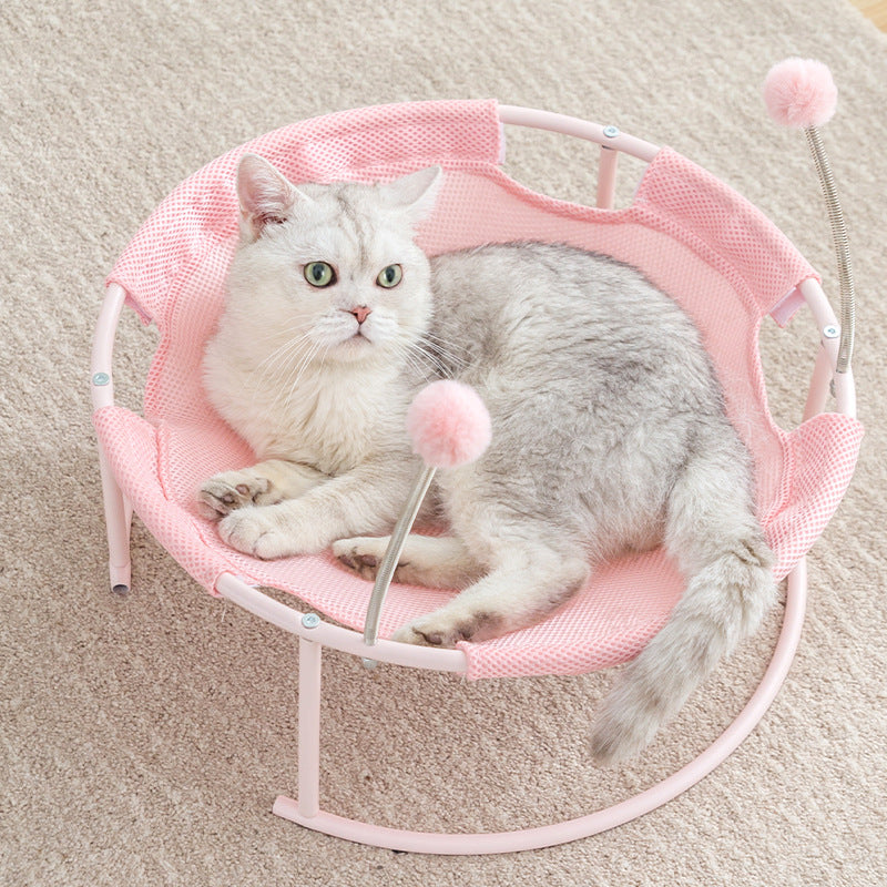Long Plush Hanging Cat Hammock Bed