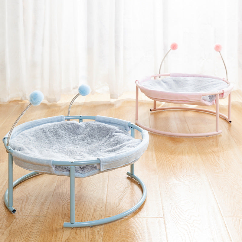 Long Plush Hanging Cat Hammock Bed