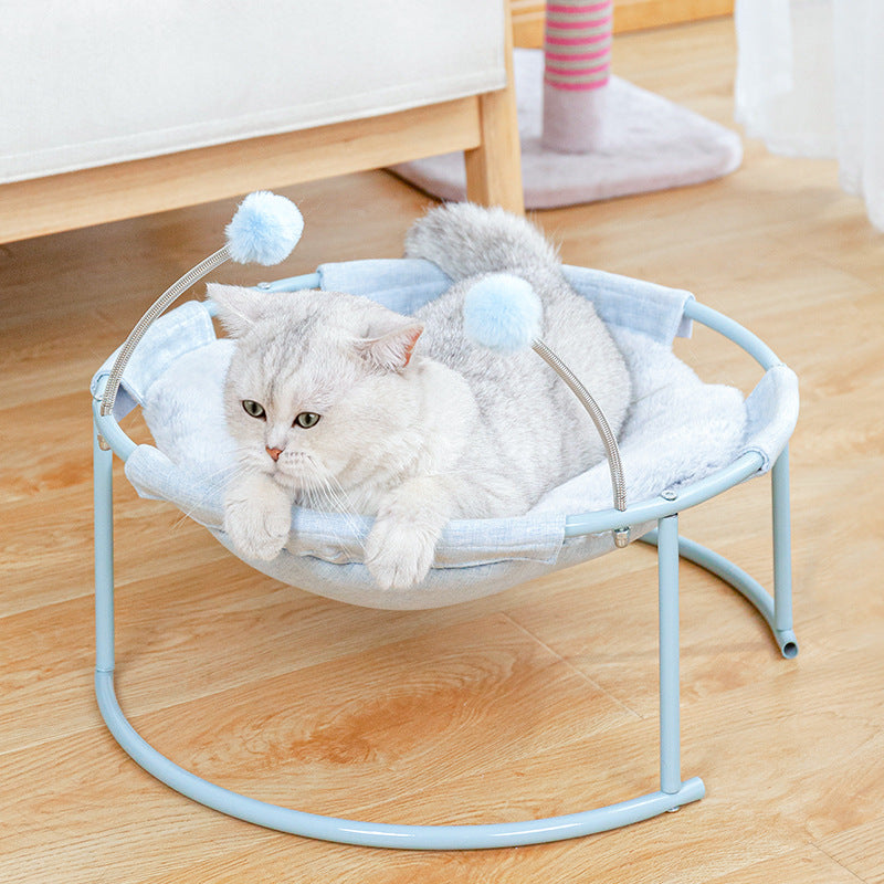 Your Cat's Luxury Hammock Long Plush Hanging Cat Bed and Kitten Nest
