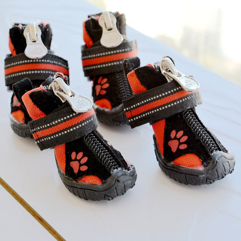 Suede Waterproof Non-Slip Dog Boots