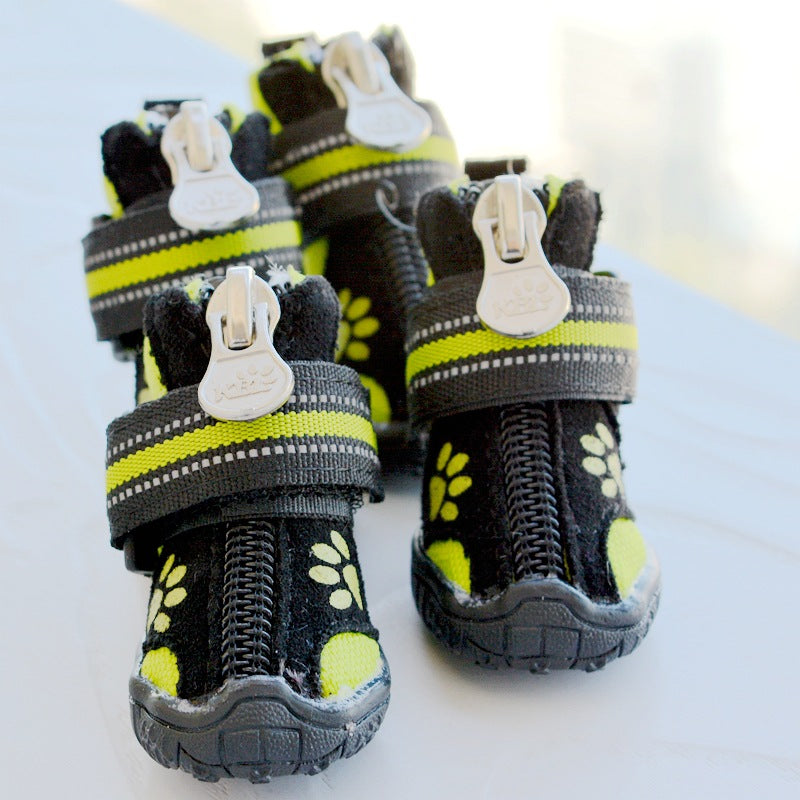 Suede Waterproof Non-Slip Dog Boots