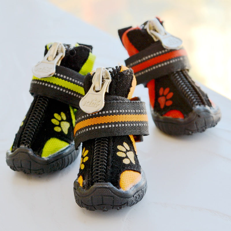 Suede Waterproof Non-Slip Dog Boots
