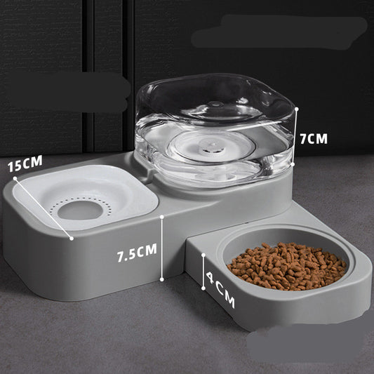Cordless auto gravity pet food and water feeder dispenser all day feeding