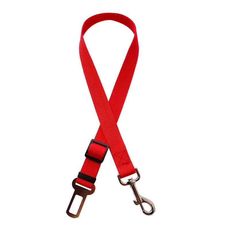 Adjustable pet seat belt clip available in 7 colors