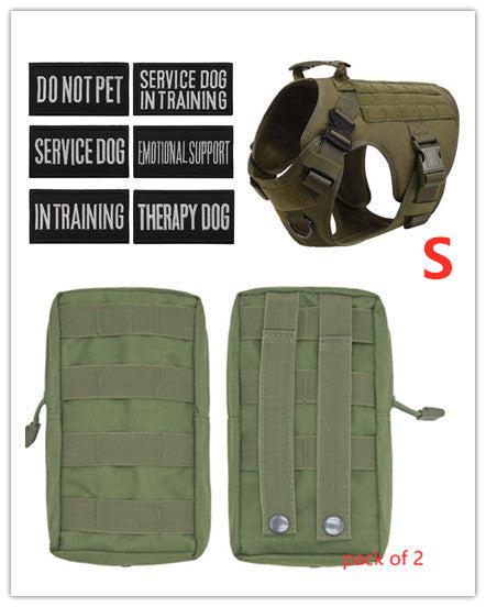 Military Tactical Adjustable Dog Harness Vest