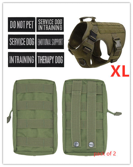 Military Tactical Adjustable Dog Harness Vest