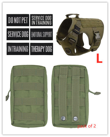 Military Tactical Adjustable Dog Harness Vest