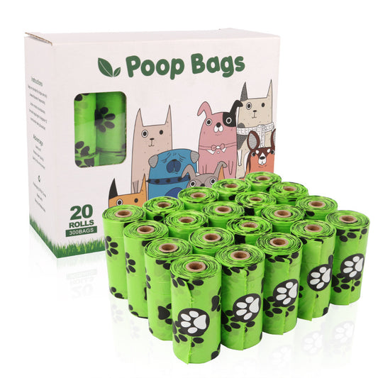 Eco biodegradable HDPE dog waste bags in multi-roll packs