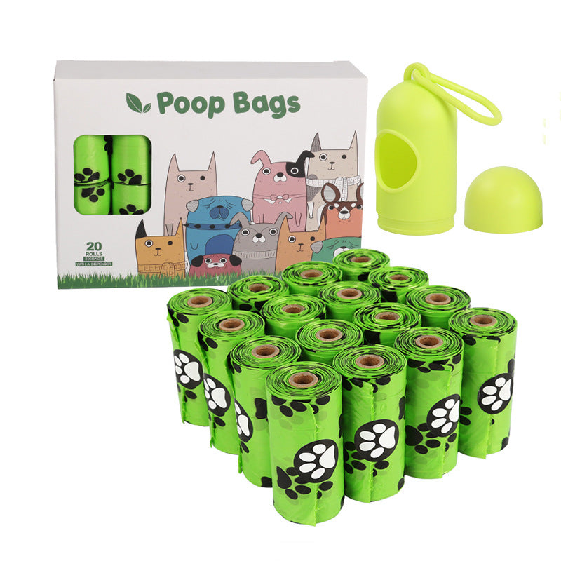 Dog waste bags in multiple quantity packs