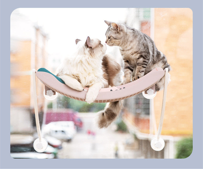 Your Cat's Window Seat is Here Wall-Mounted Hammock with Scratcher
