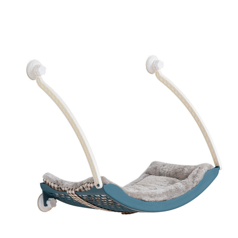 Wall-Mounted Cat Hammock with Scratcher