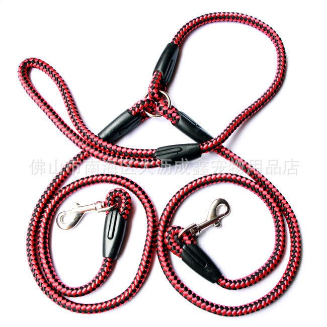 Heavy-duty dog traction leash in multiple widths
