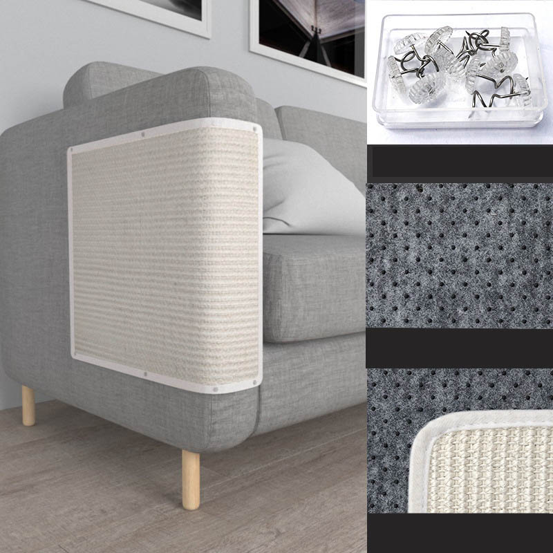 Your Sofa Is Finally Safe Premium Sisal Scratch Guard for Cats