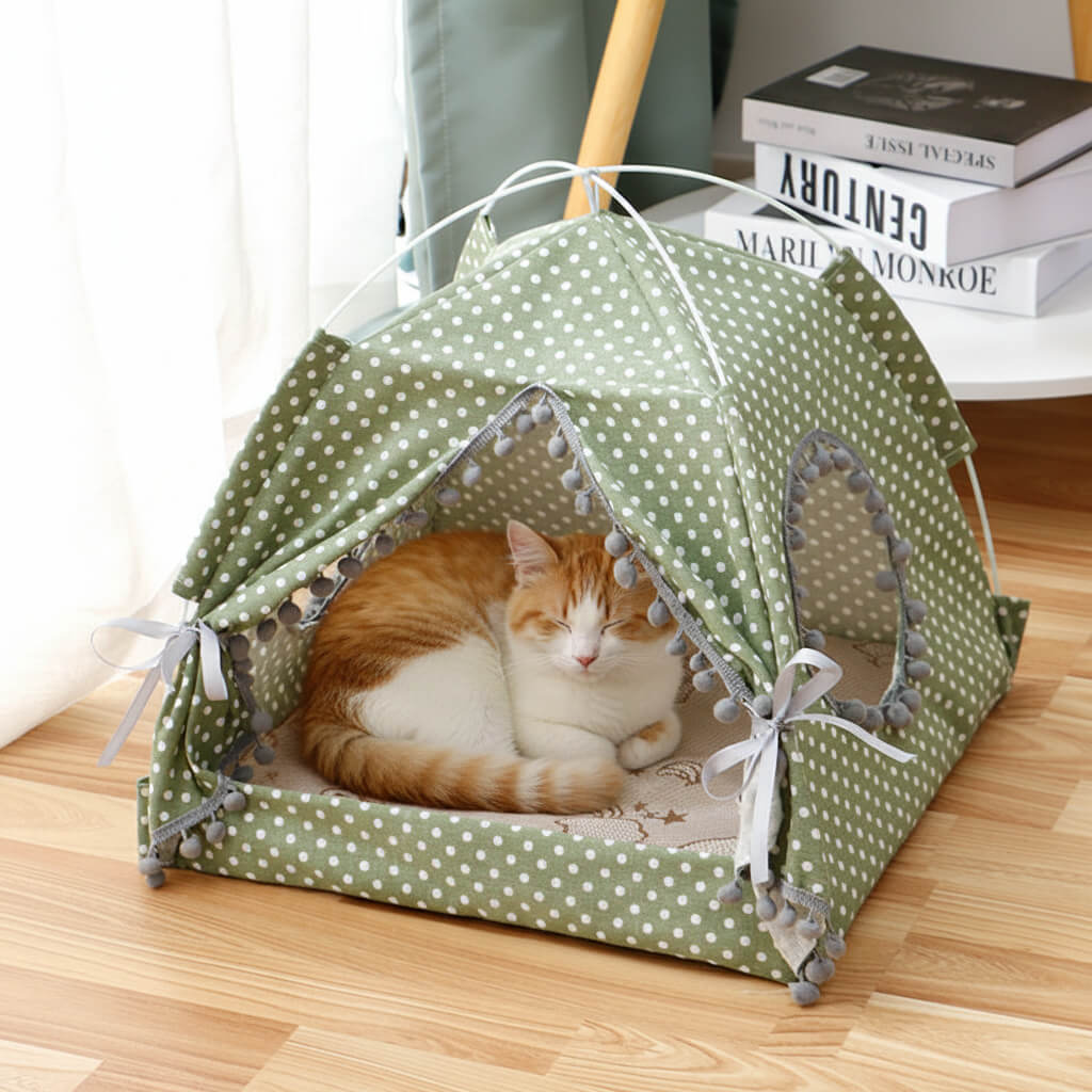 Breathable enclosed cat tent bed your cat will never want to leave